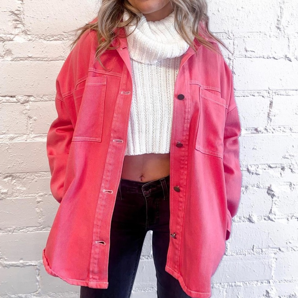 Fate Pink Shacket